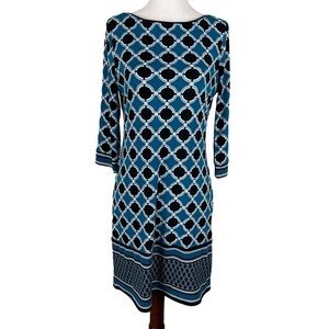 White House Black Market Geo Pattern Dress